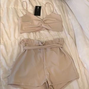 FashionNova tan set